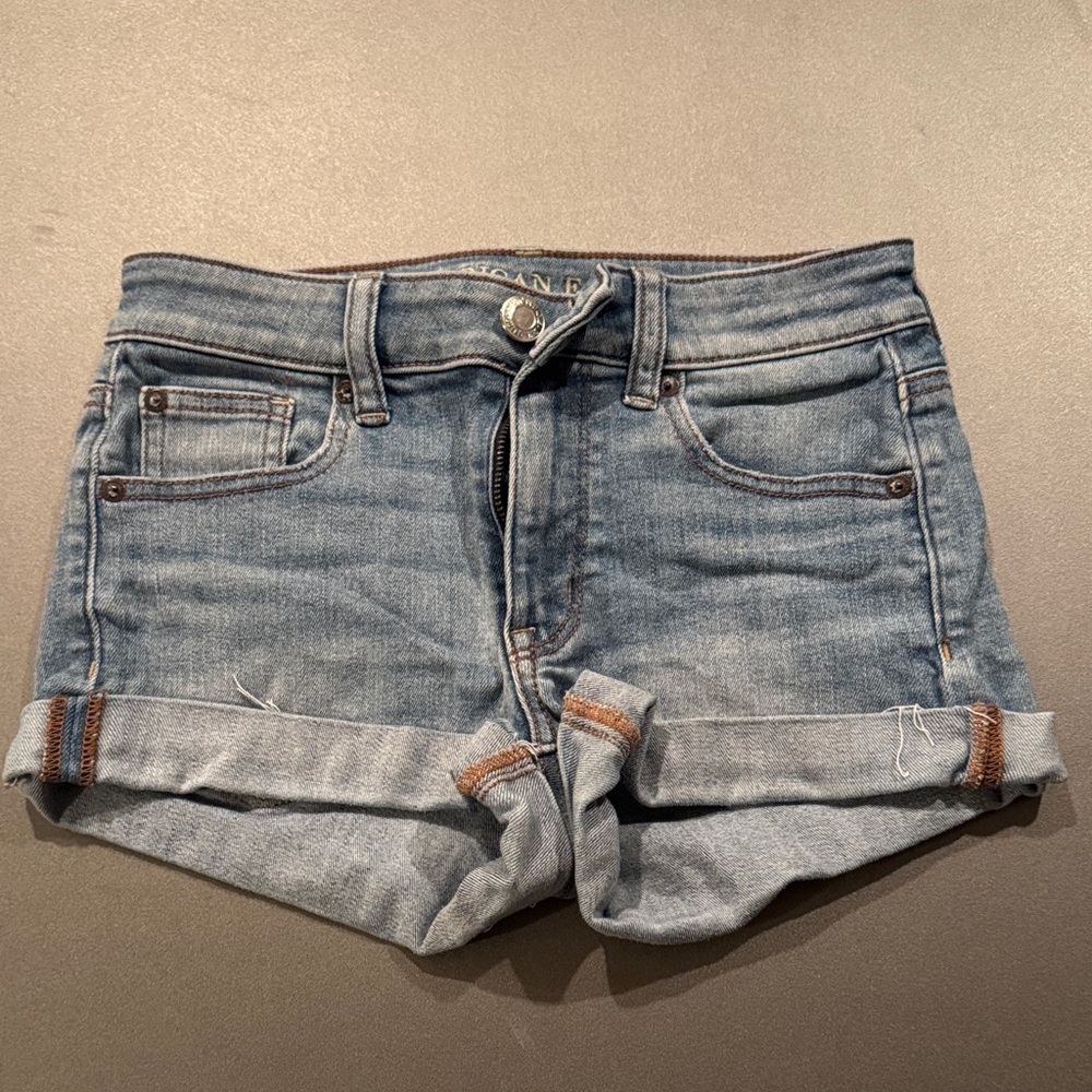 American Eagle Outfitters Light Blue Jean Shorts